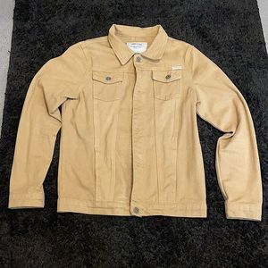 Men’s ASOS Liquor N Poker Tan denim jacket.